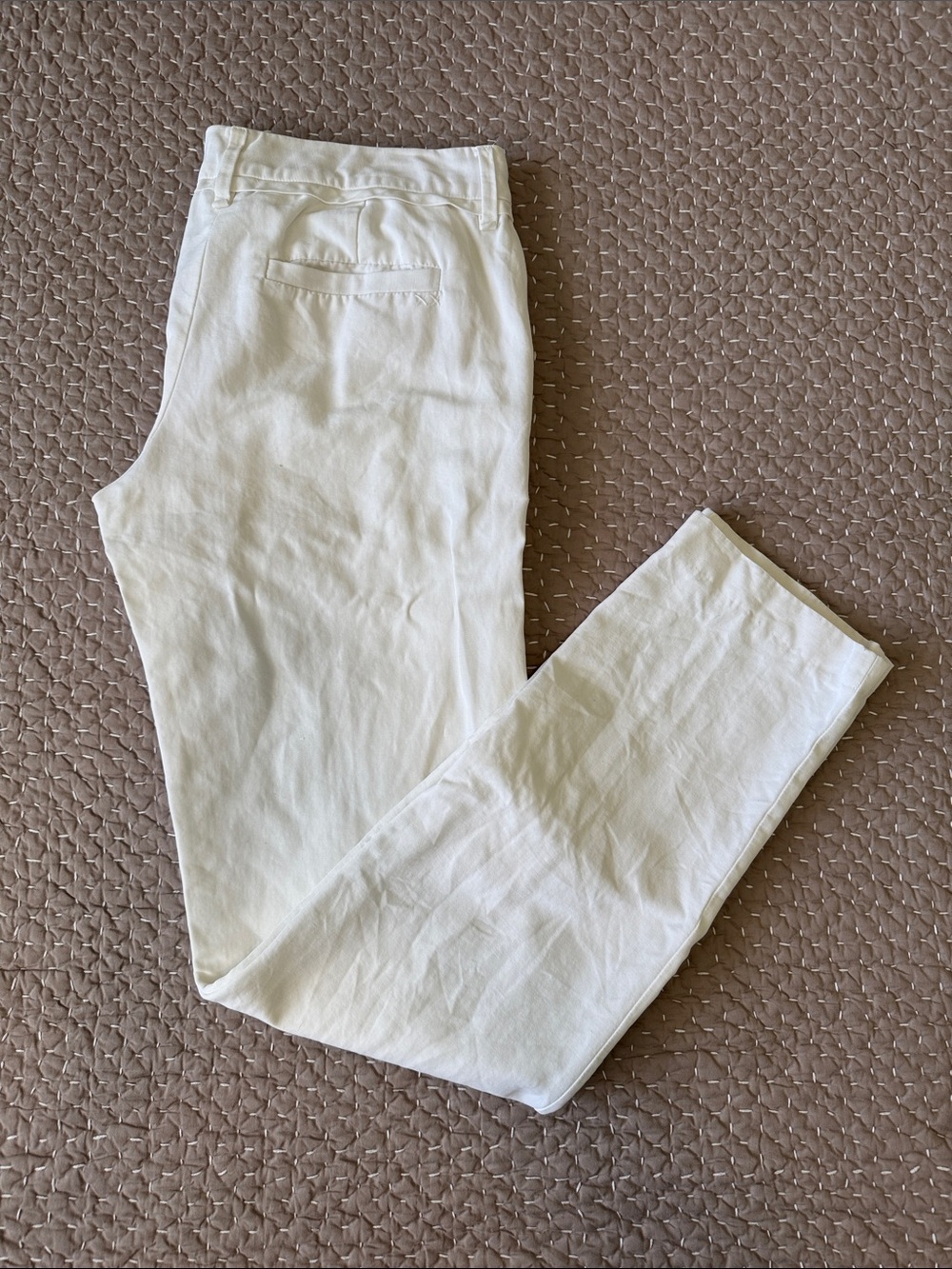 Elizabeth and James White Men's Chino Pants